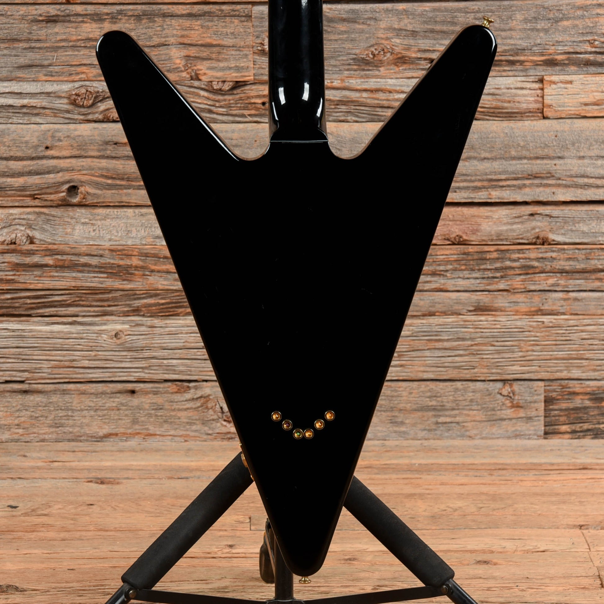 Gibson Reverse Flying V Black  - Dave Amato of REO Speedwagon
