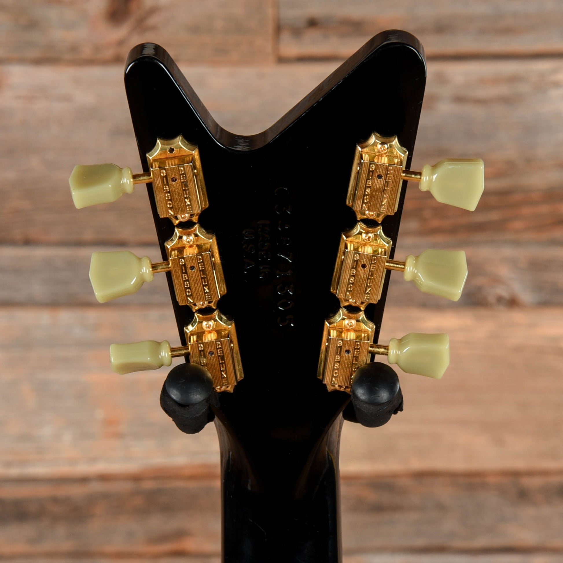 Gibson Reverse Flying V Black  - Dave Amato of REO Speedwagon
