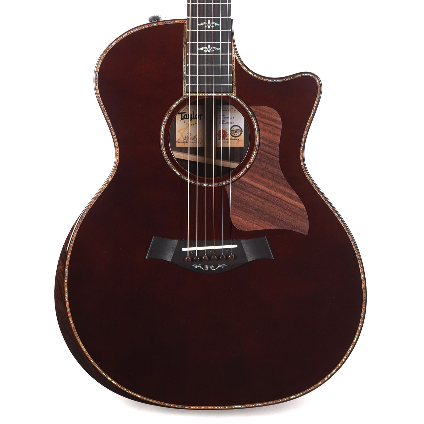 Taylor Custom "The Catch" NAMM 2024 #25 C14ce Grand Auditorium Western Red Cedar/East Indian Rosewood Brown Sugar Mocha