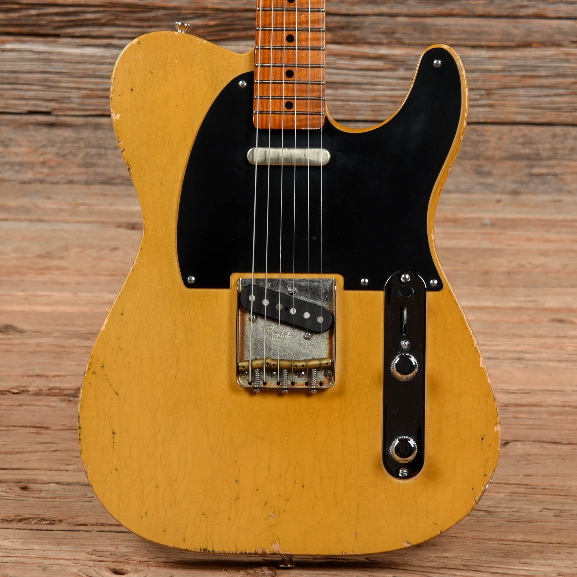 ギター CrewsManiacSound 53BLACKGUARDVintageLine Glendale Guitars Blackguard Vintage Blonde – Chicago Music Exchange