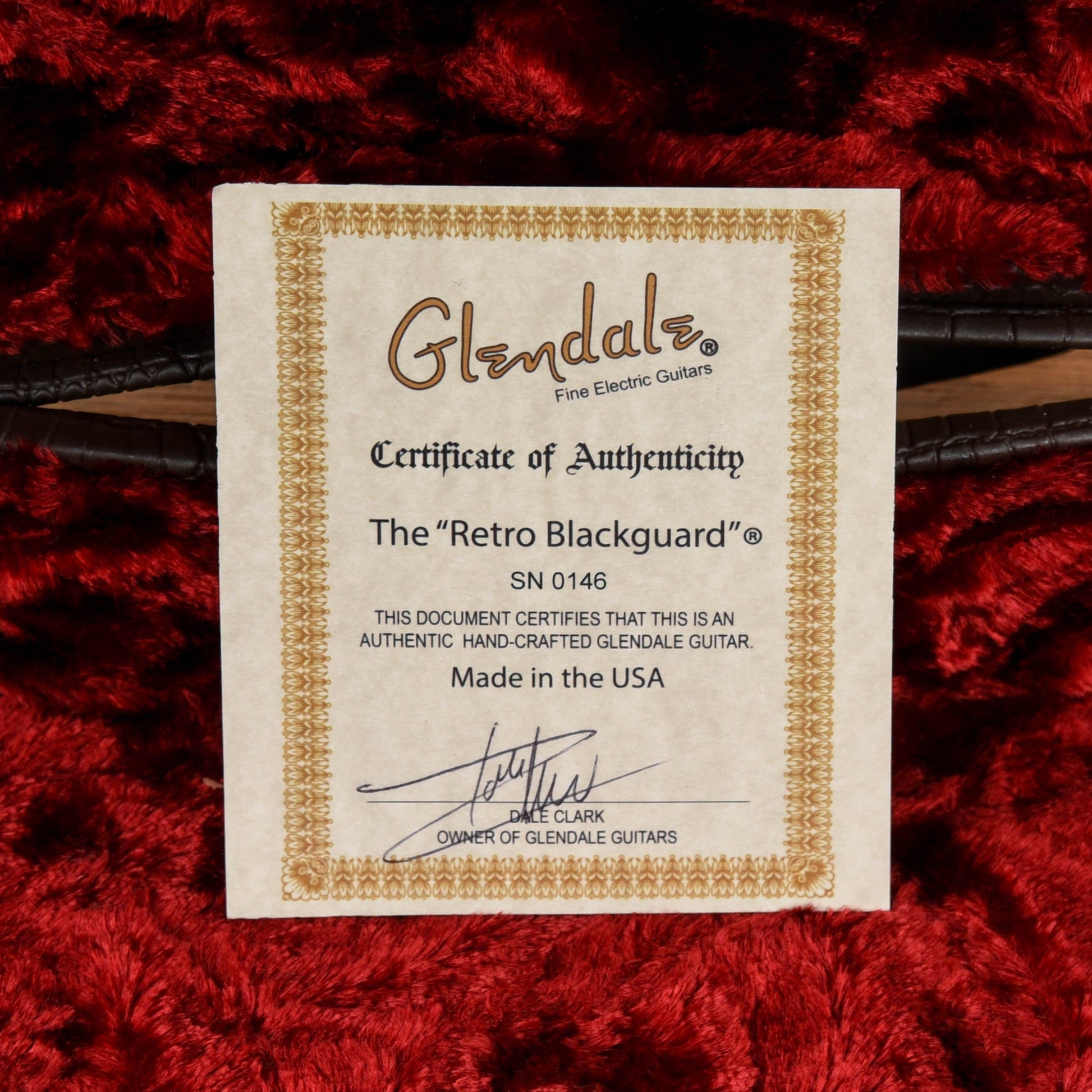 Glendale Guitars Blackguard Vintage Blonde Electric Guitars / Solid Body