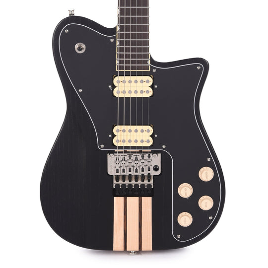 GCI Modernist Guitar Satin Black Doghair Wings Electric Guitars / Solid Body