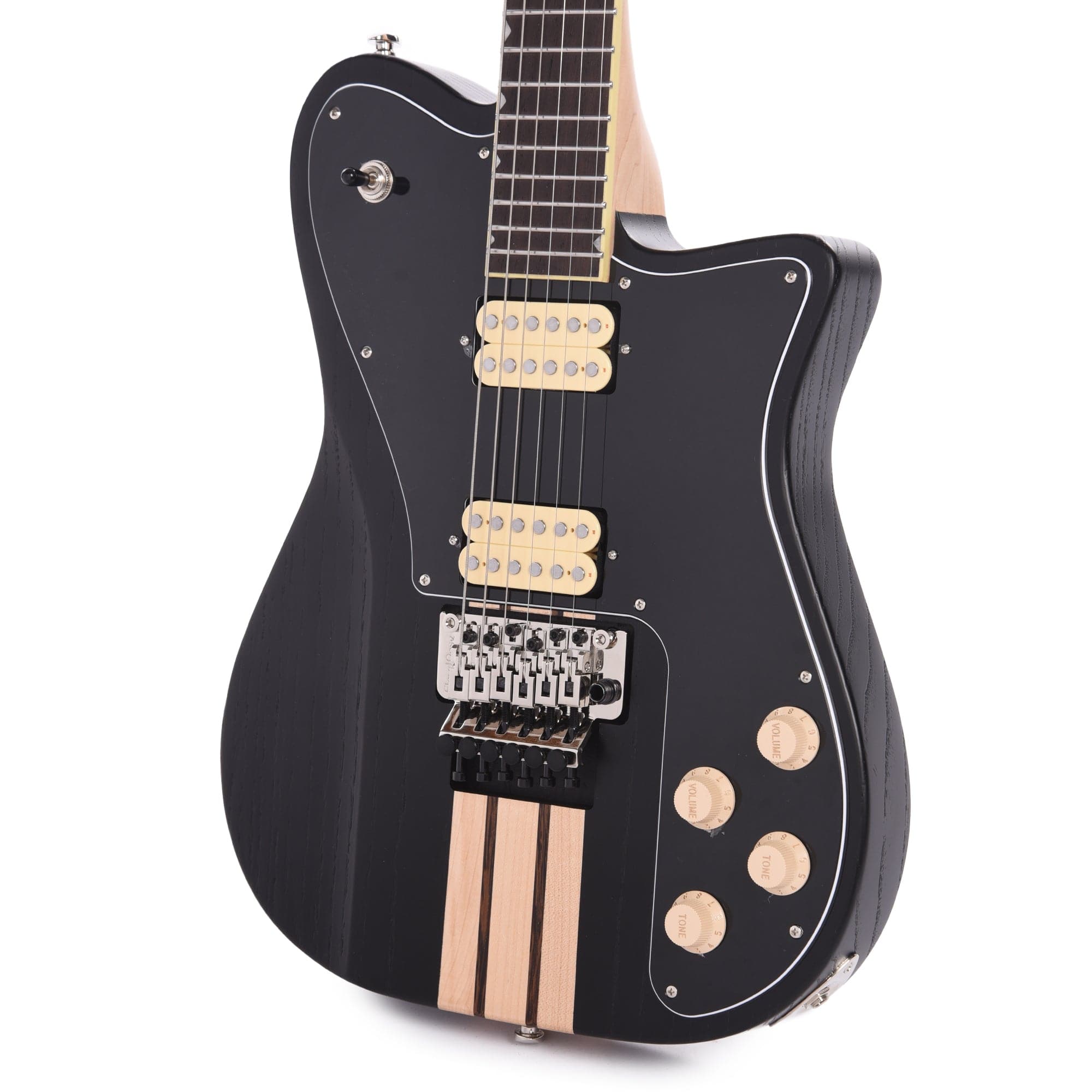 GCI Modernist Guitar Satin Black Doghair Wings Electric Guitars / Solid Body