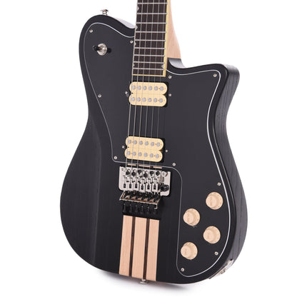 GCI Modernist Guitar Satin Black Doghair Wings Electric Guitars / Solid Body