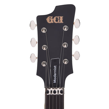 GCI Modernist Guitar Satin Black Doghair Wings Electric Guitars / Solid Body