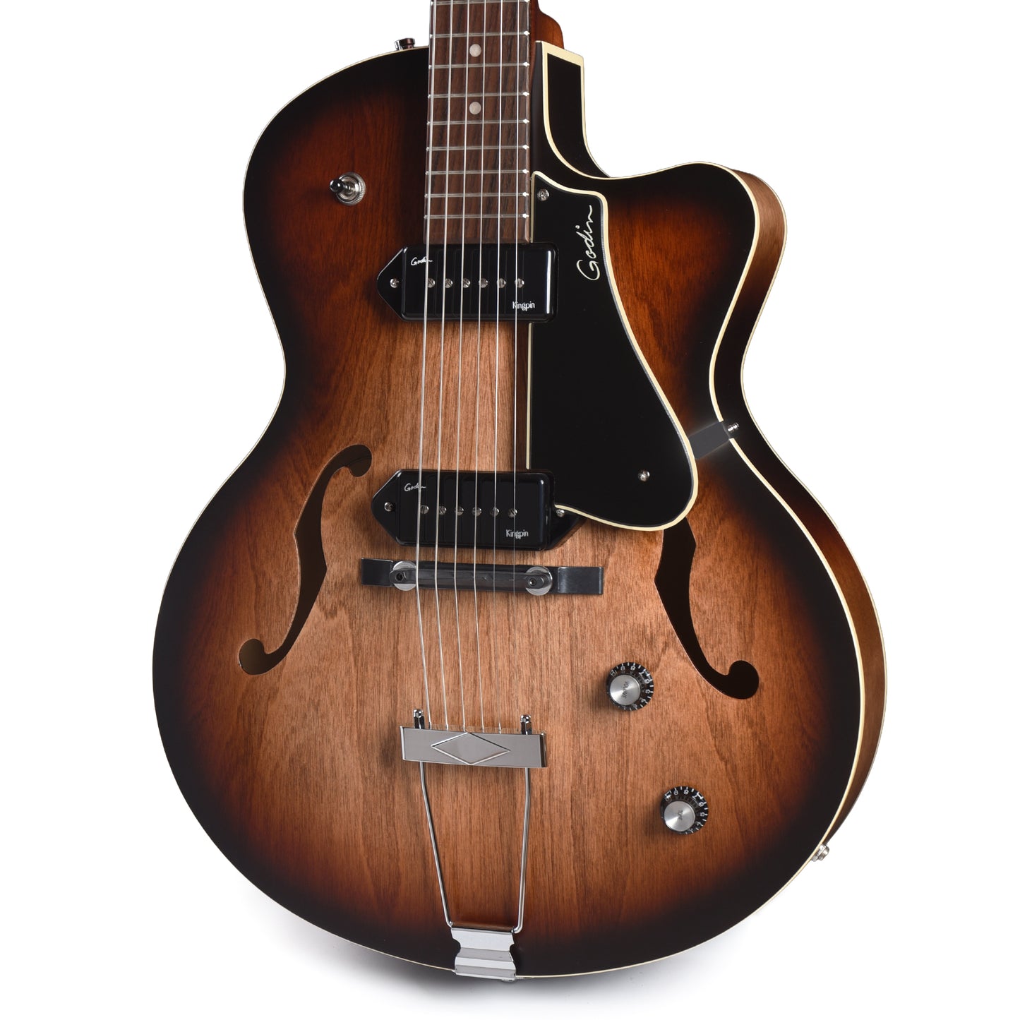 Godin 5th Avenue Kingpin II Vintage Burst Acoustic Guitars / Archtop
