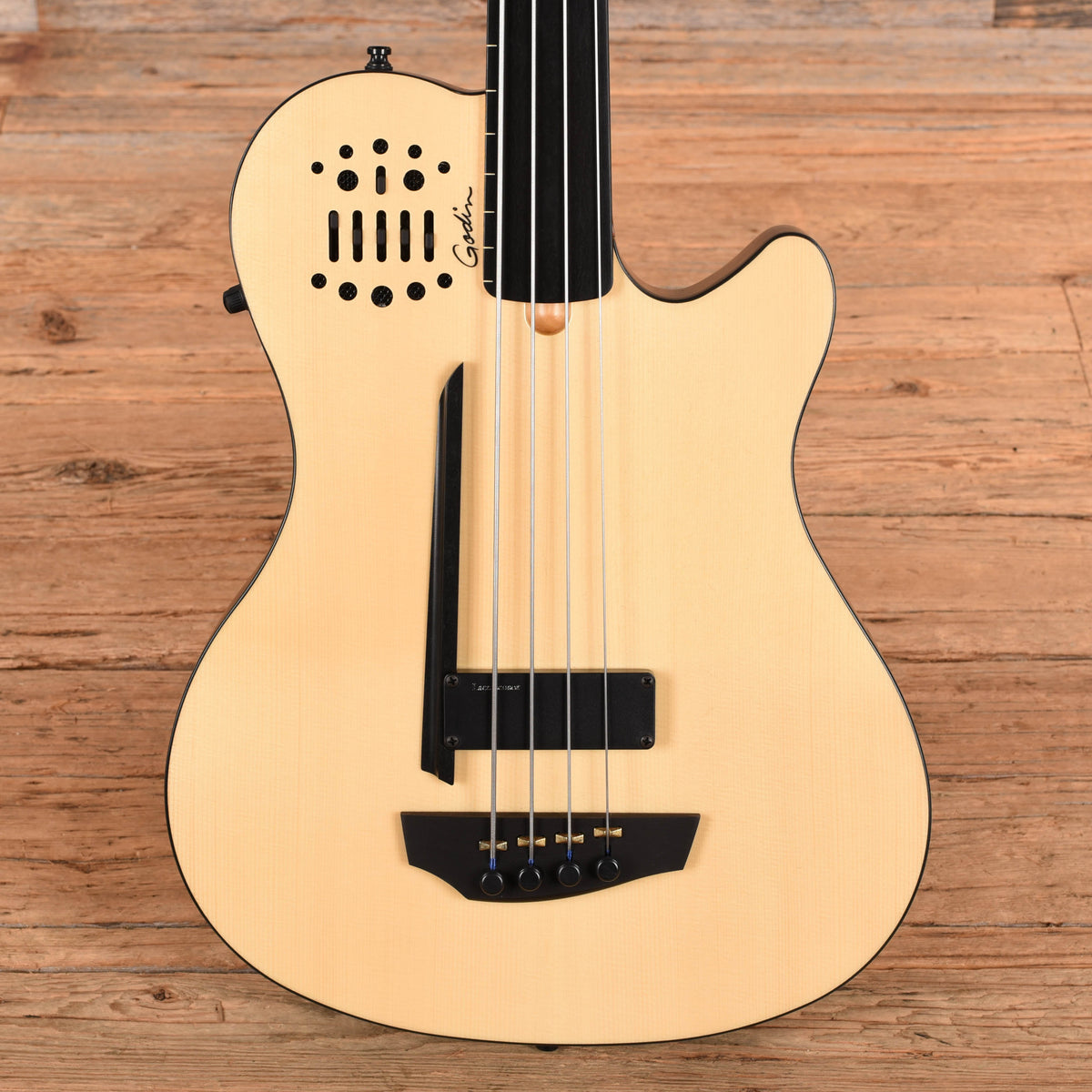 Godin A4 Ultra Fretless Natural Natural Bass Guitars