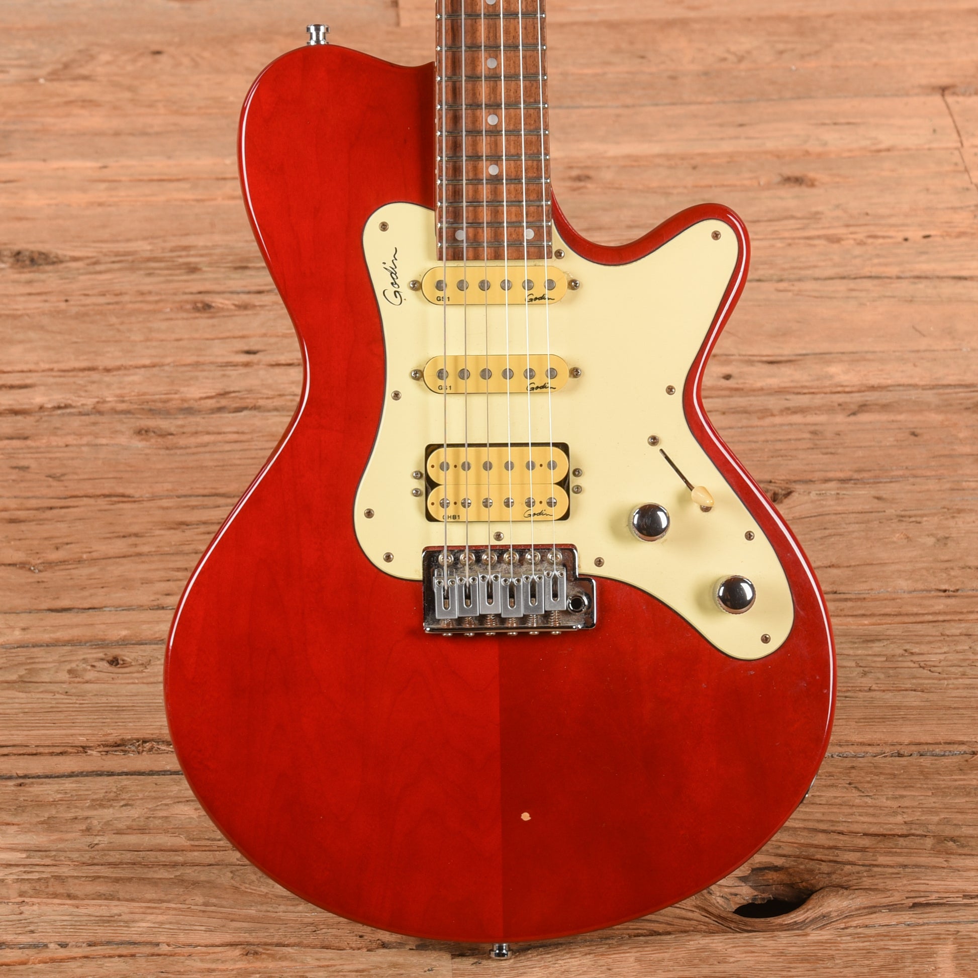 Godin Model SDxt Red Electric Guitars