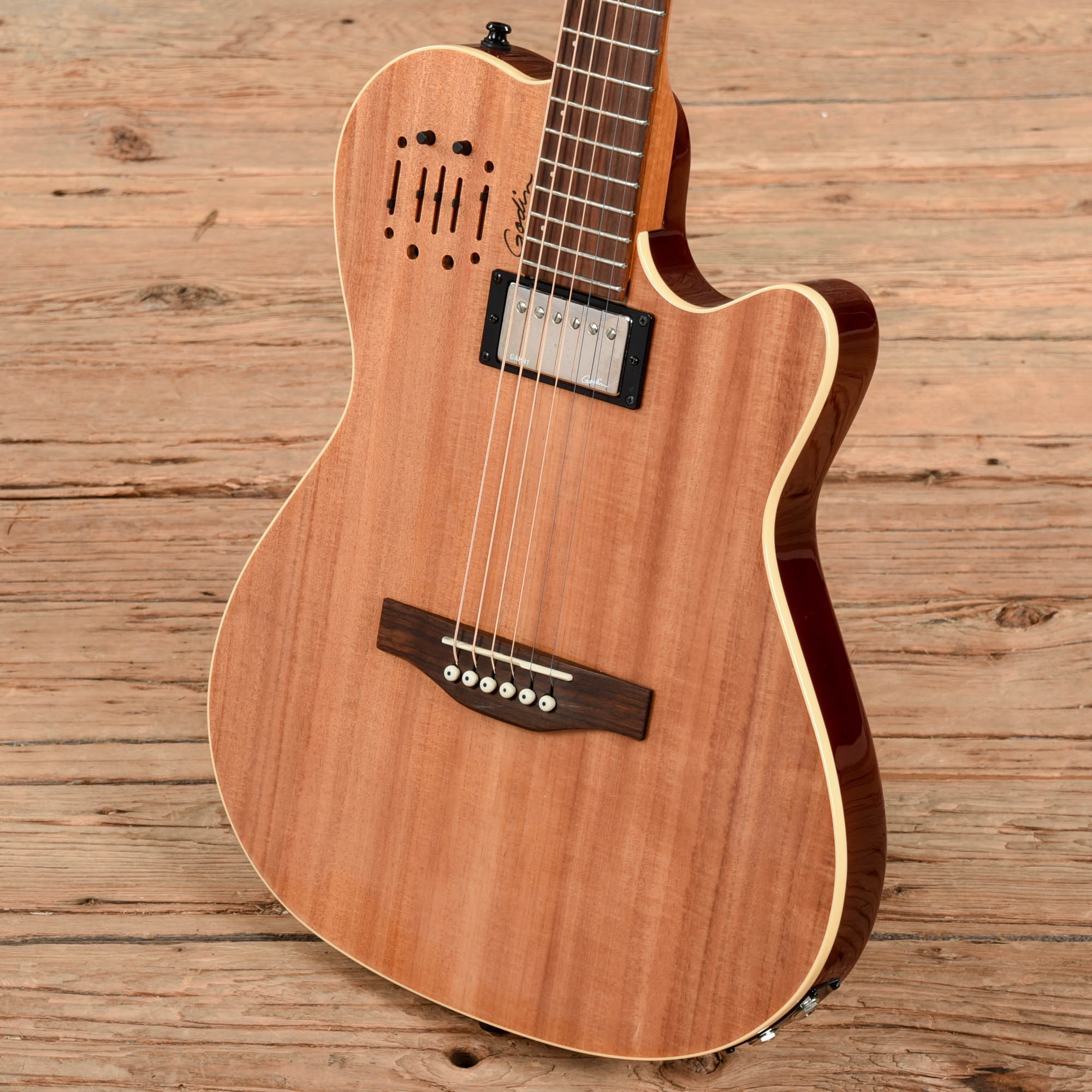 Godin A6 Ultra Koa HG Natural 2017 Electric Guitars / Solid Body