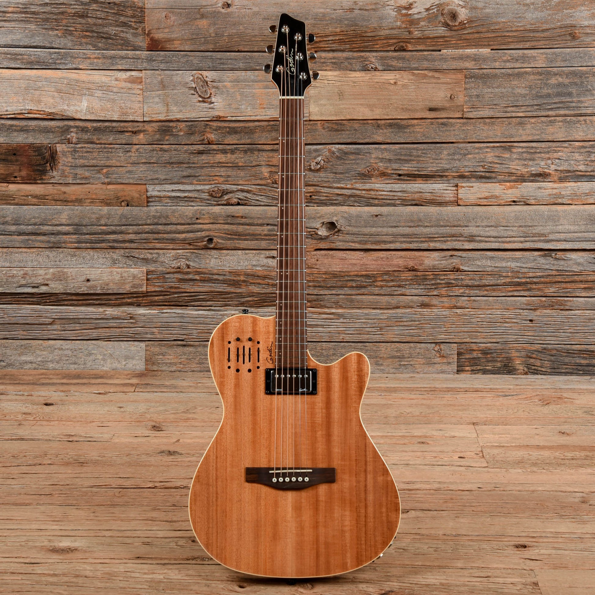 Godin A6 Ultra Koa HG Natural 2017 Electric Guitars / Solid Body
