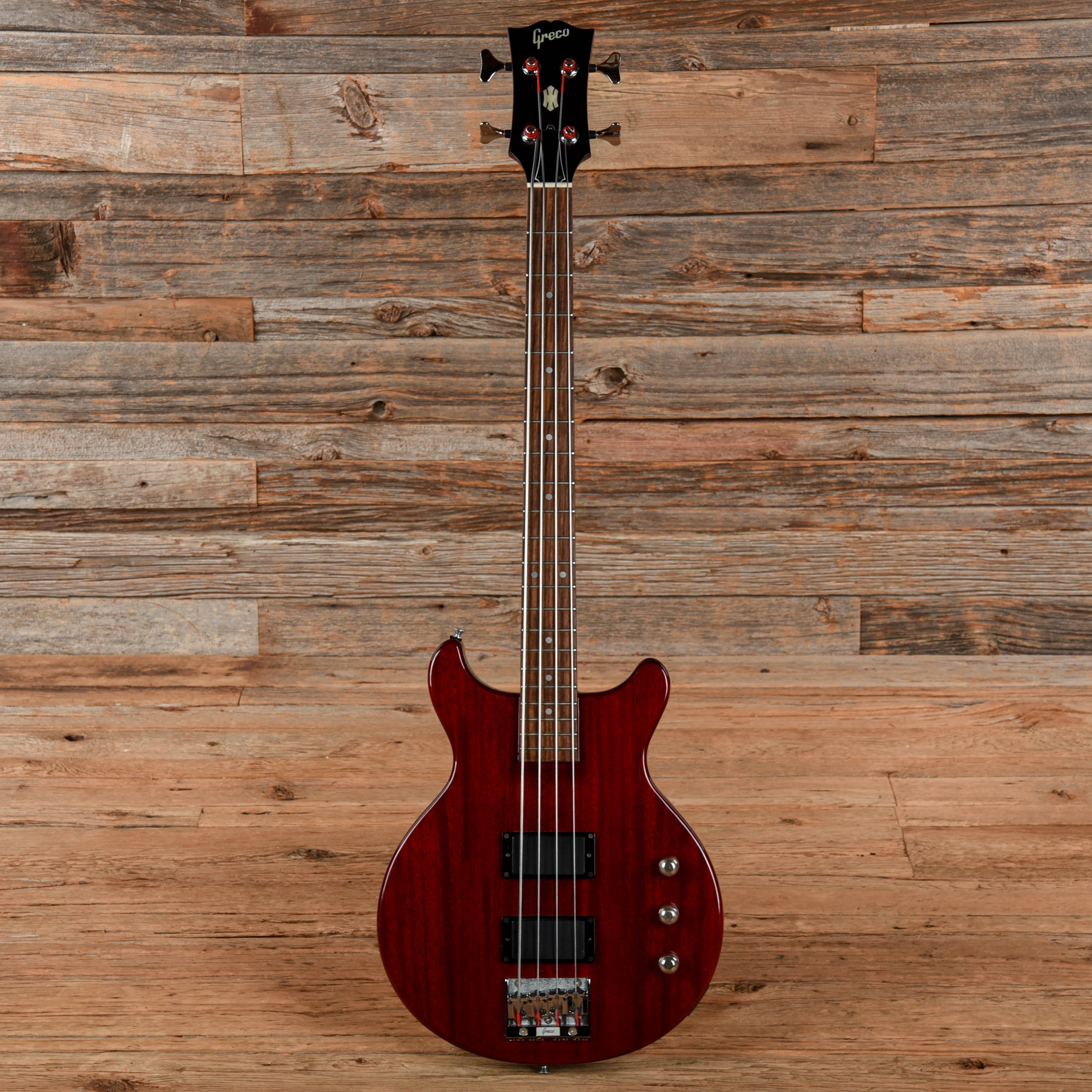 Greco TVB-65 Red 1989 Bass Guitars