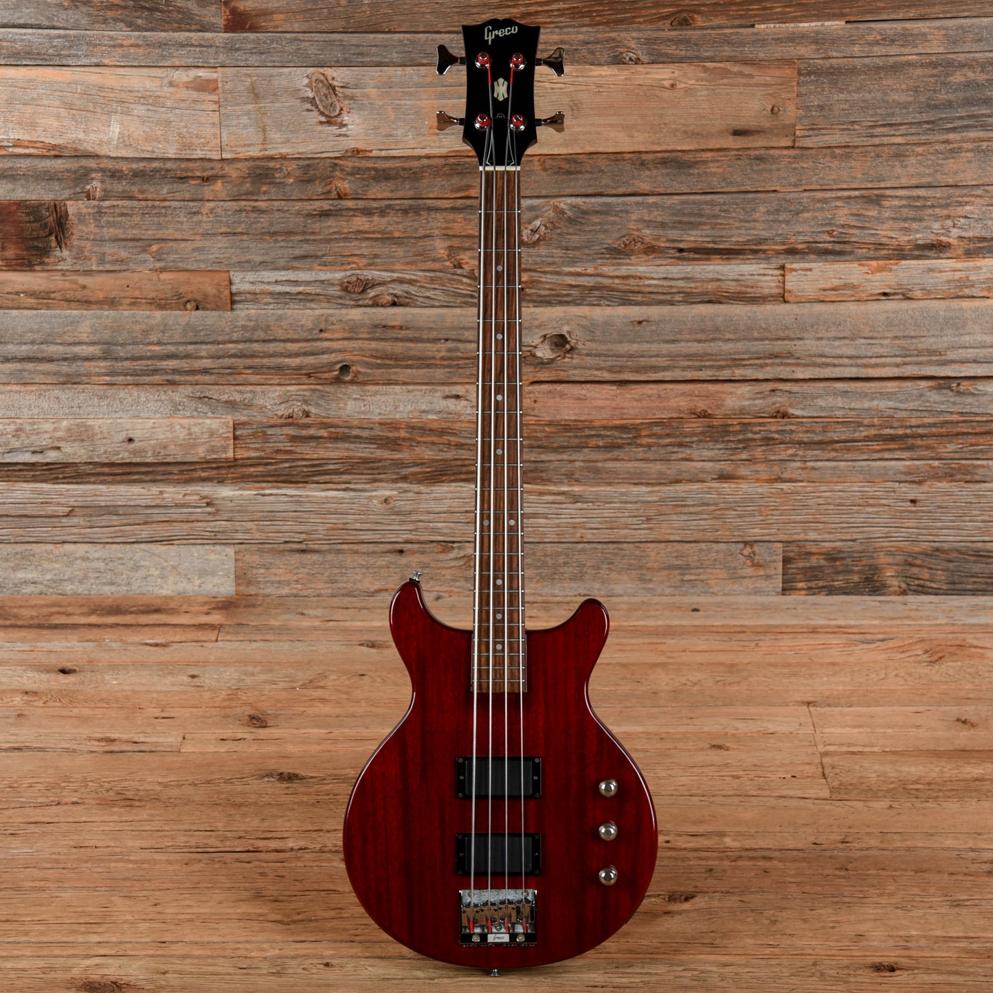 Greco TVB-65 Red 1989 Bass Guitars