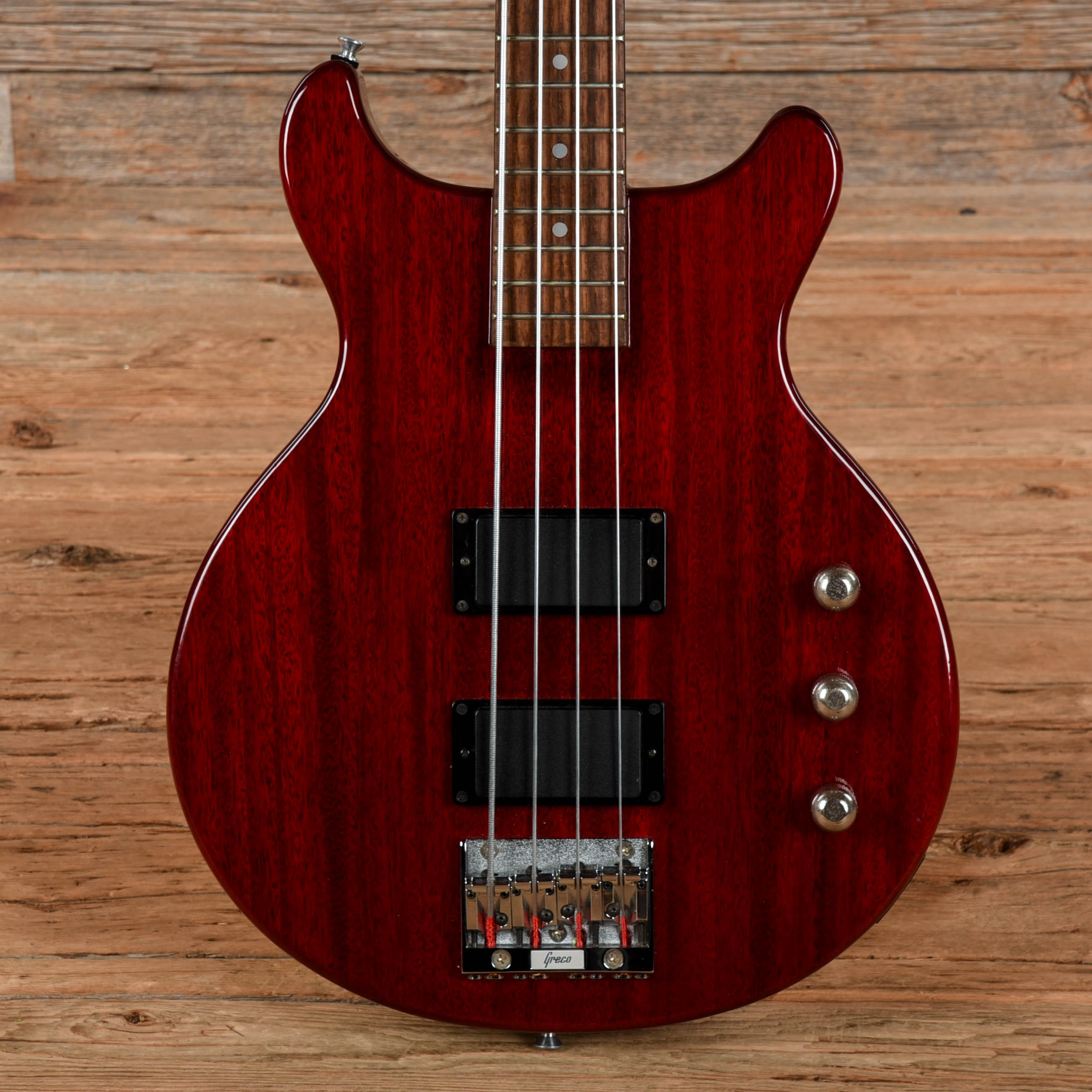 Greco TVB-65 Red 1989 Bass Guitars