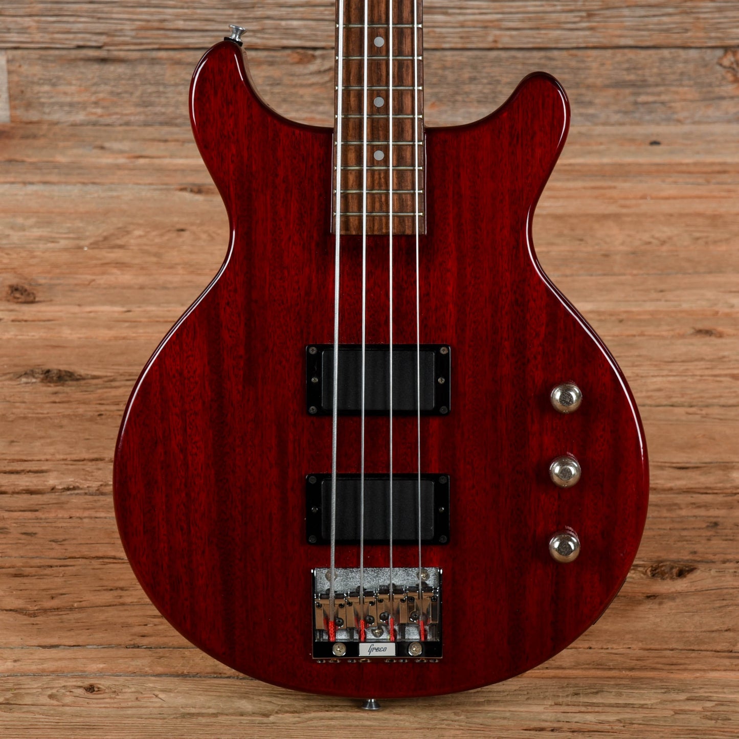 Greco TVB-65 Red 1989 Bass Guitars