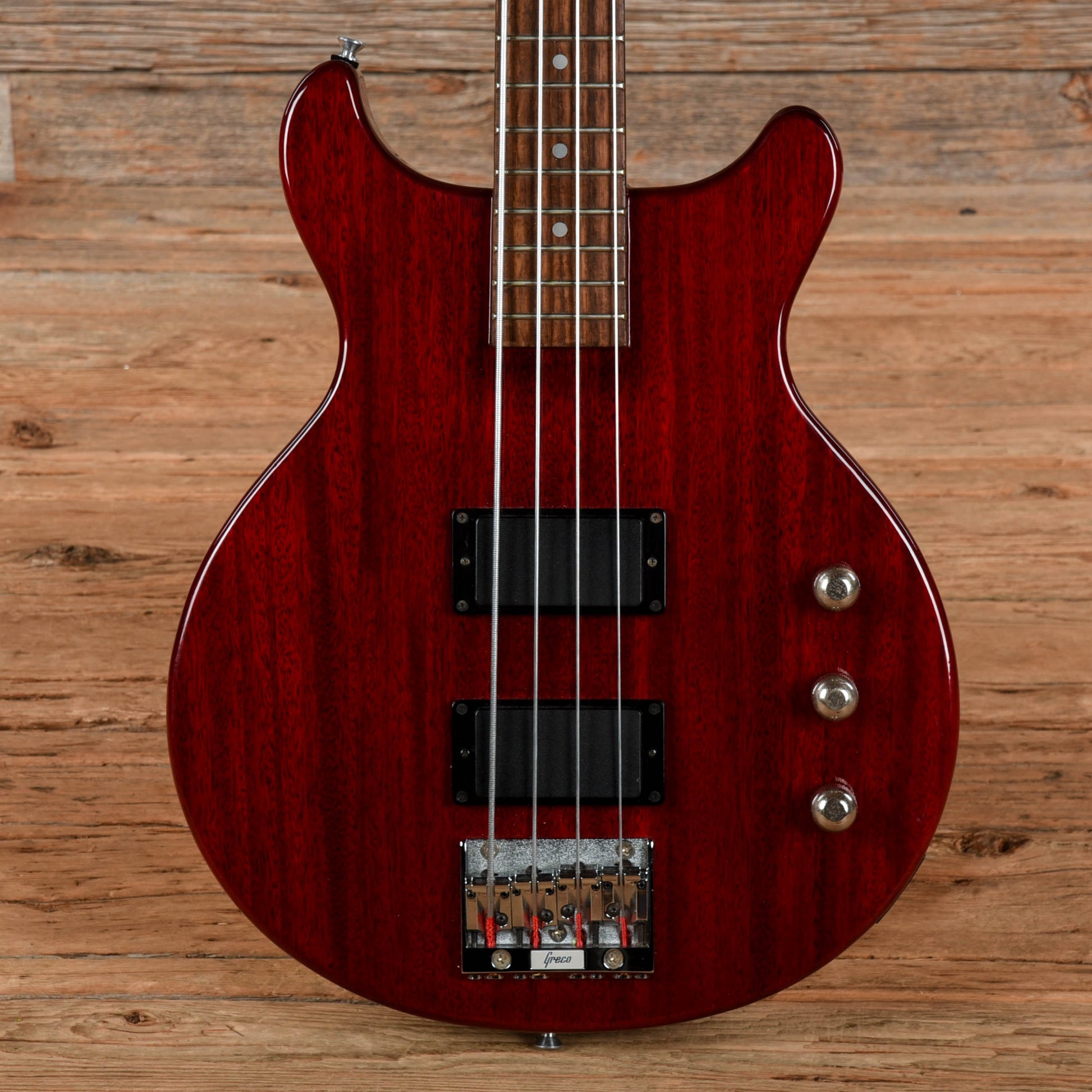 Greco TVB-65 Red 1989 Bass Guitars