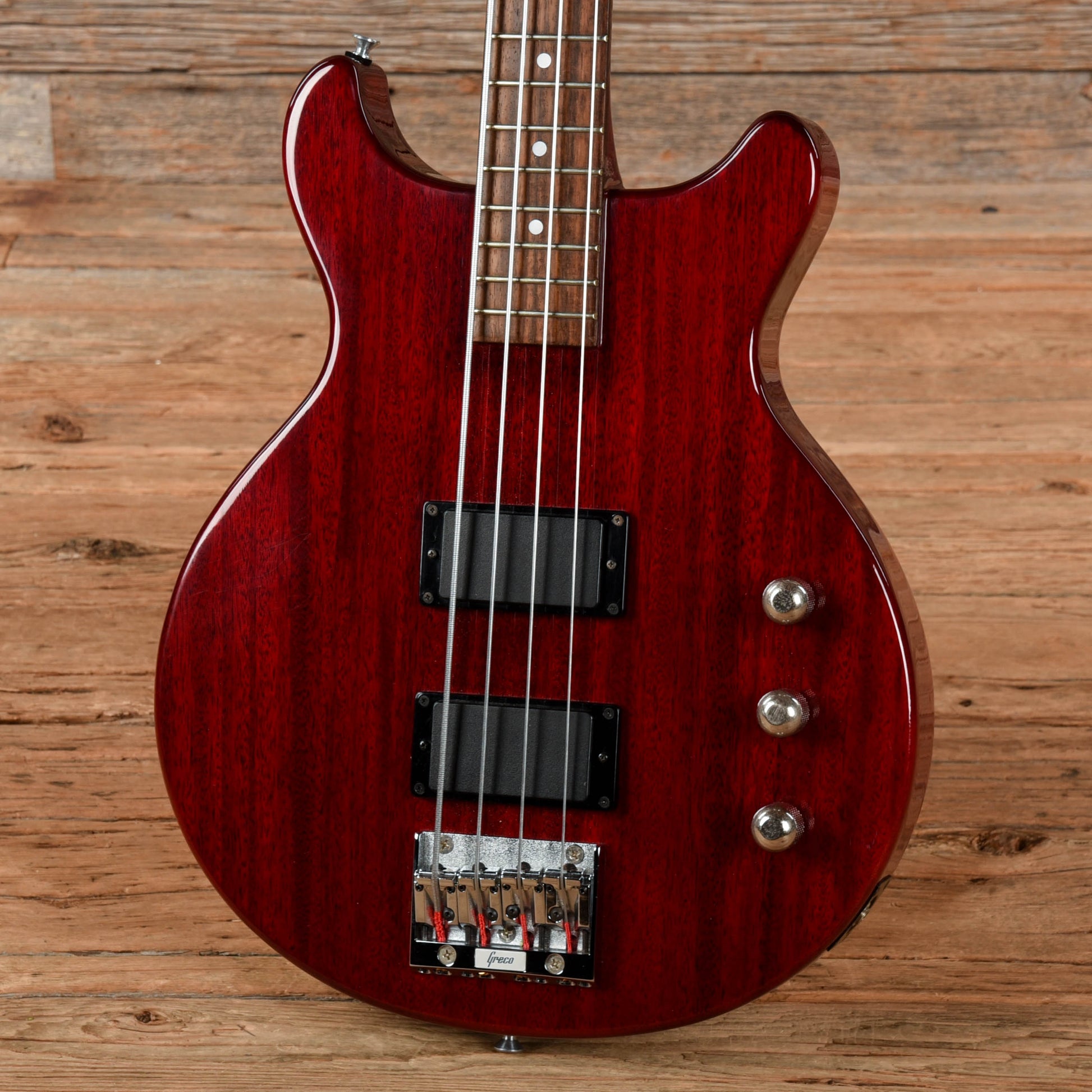 Greco TVB-65 Red 1989 Bass Guitars
