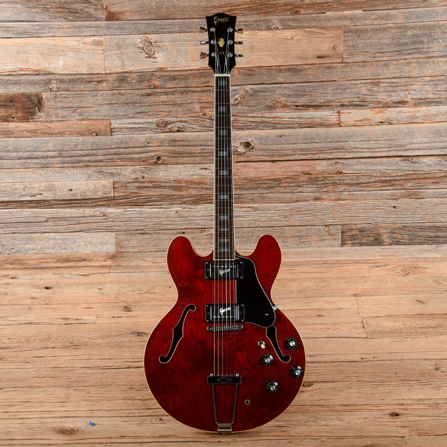 Greco SA-550 Cherry 1970s Electric Guitars / Semi-Hollow
