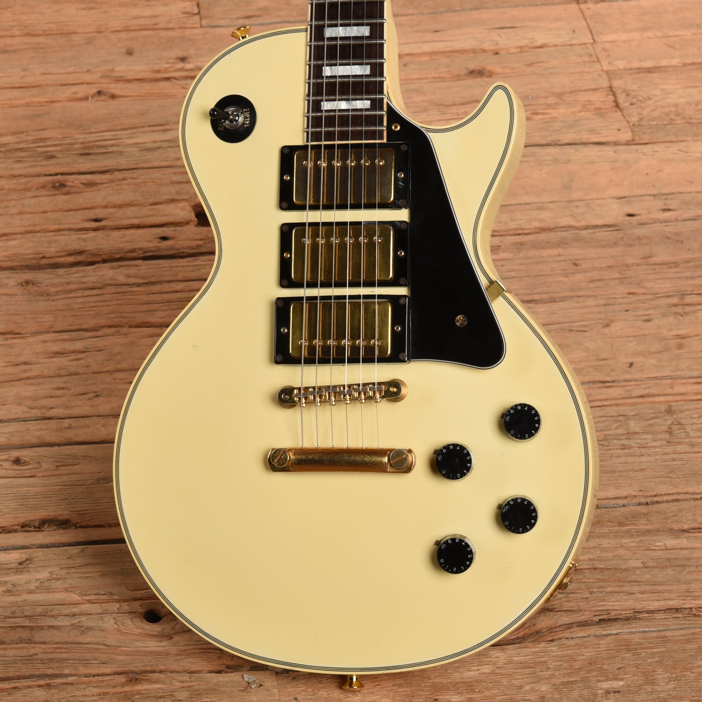 Greco 3-Pickup Custom White 1980s Electric Guitars / Solid Body