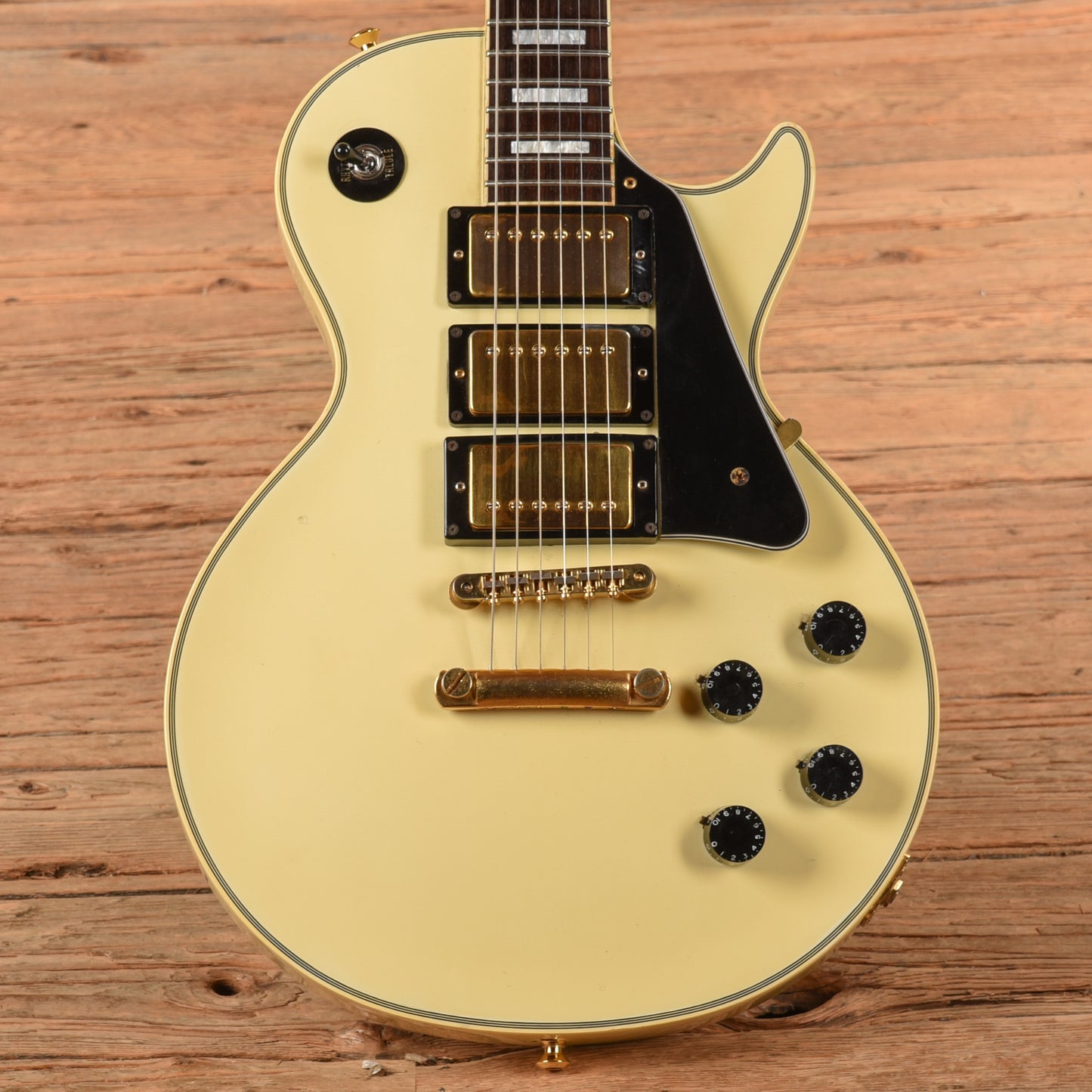 Greco 3-Pickup Custom White 1980s Electric Guitars / Solid Body