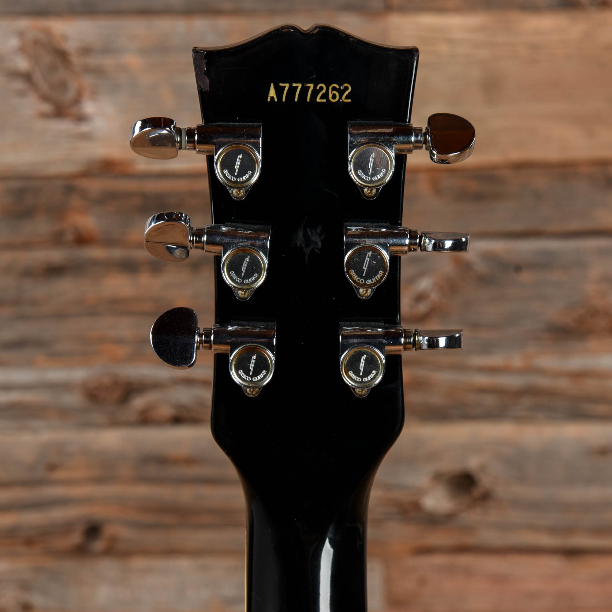 Greco 3-Pickup Singlecut Standard Black 1970s Electric Guitars / Solid Body