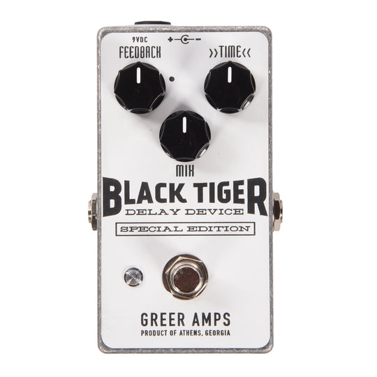 Greer Amps Special Edition Black Tiger Delay Pedal White Effects and Pedals / Delay