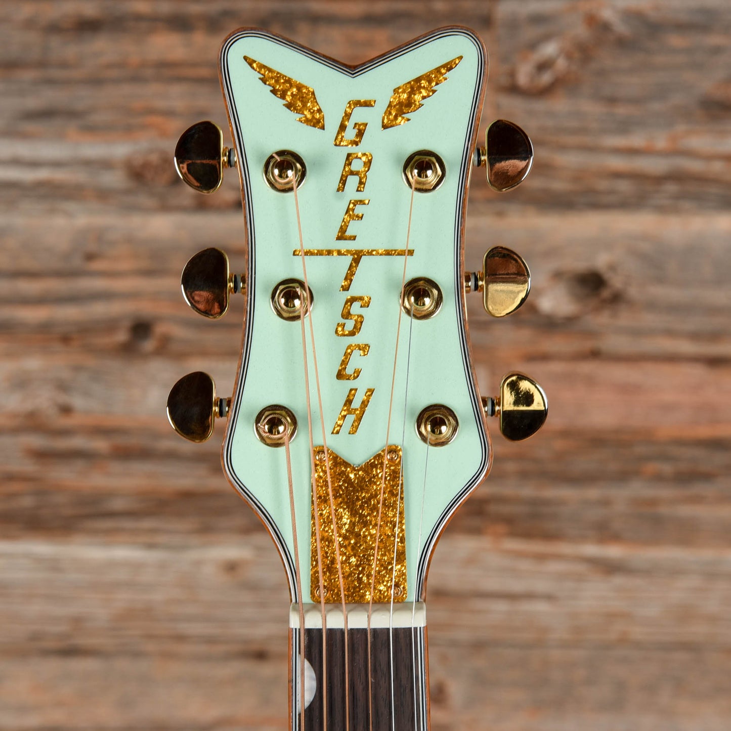 Gretsch G5021E Rancher Penguin Parlor Mint Metallic 2021 Acoustic Guitars / Built-in Electronics