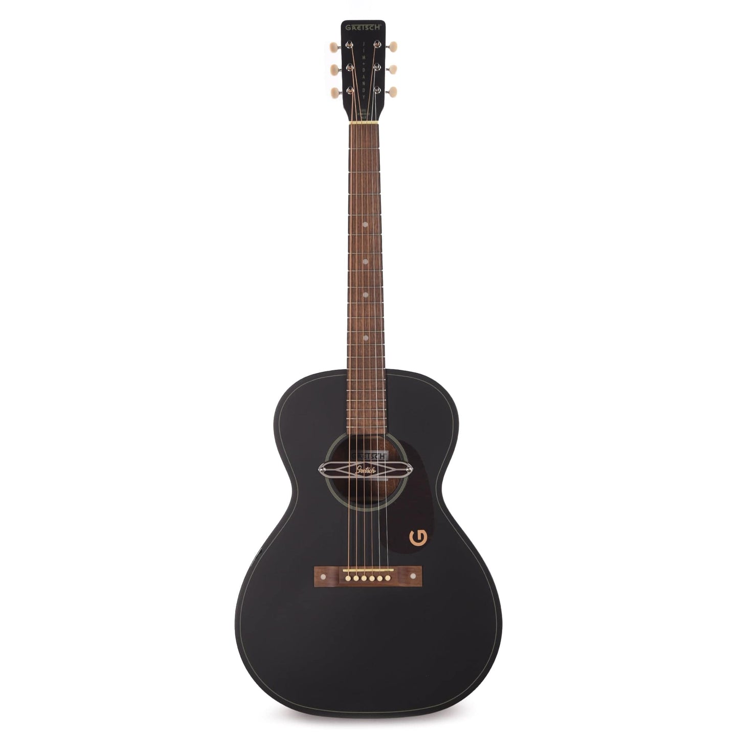 Gretsch Deltoluxe Concert Acoustic Guitar Black Top Acoustic Guitars / Concert