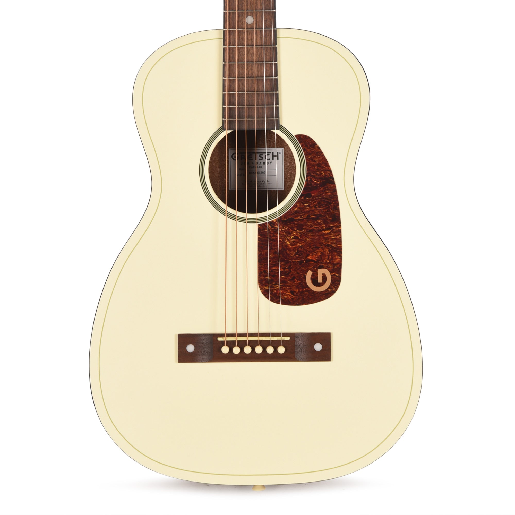 Gretsch Jim Dandy Parlor LTD Vintage White Acoustic Guitars