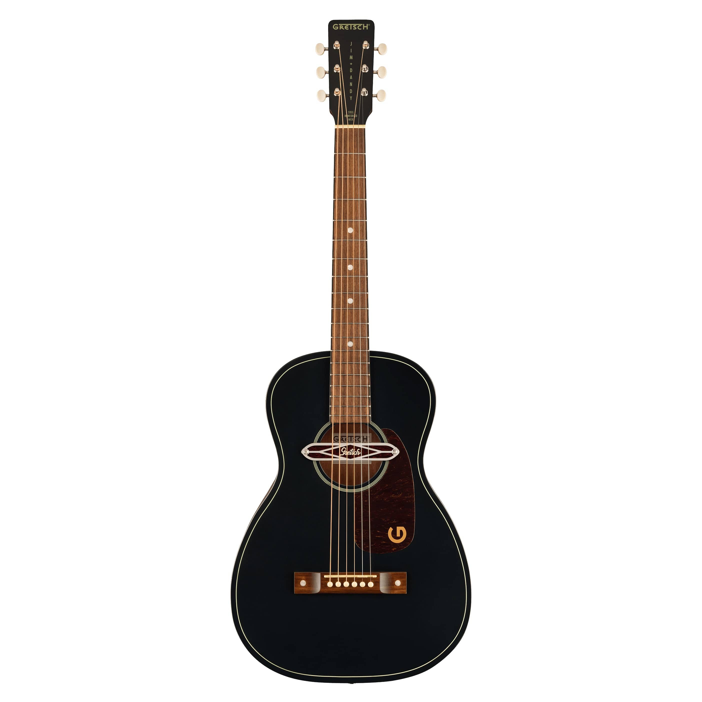 Gretsch Deltoluxe Parlor Acoustic Guitar Black Top Acoustic Guitars / Parlor