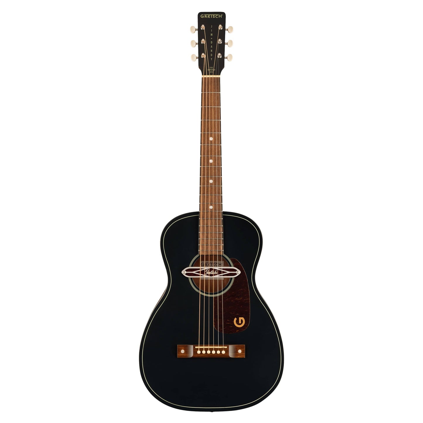 Gretsch Deltoluxe Parlor Acoustic Guitar Black Top Acoustic Guitars / Parlor