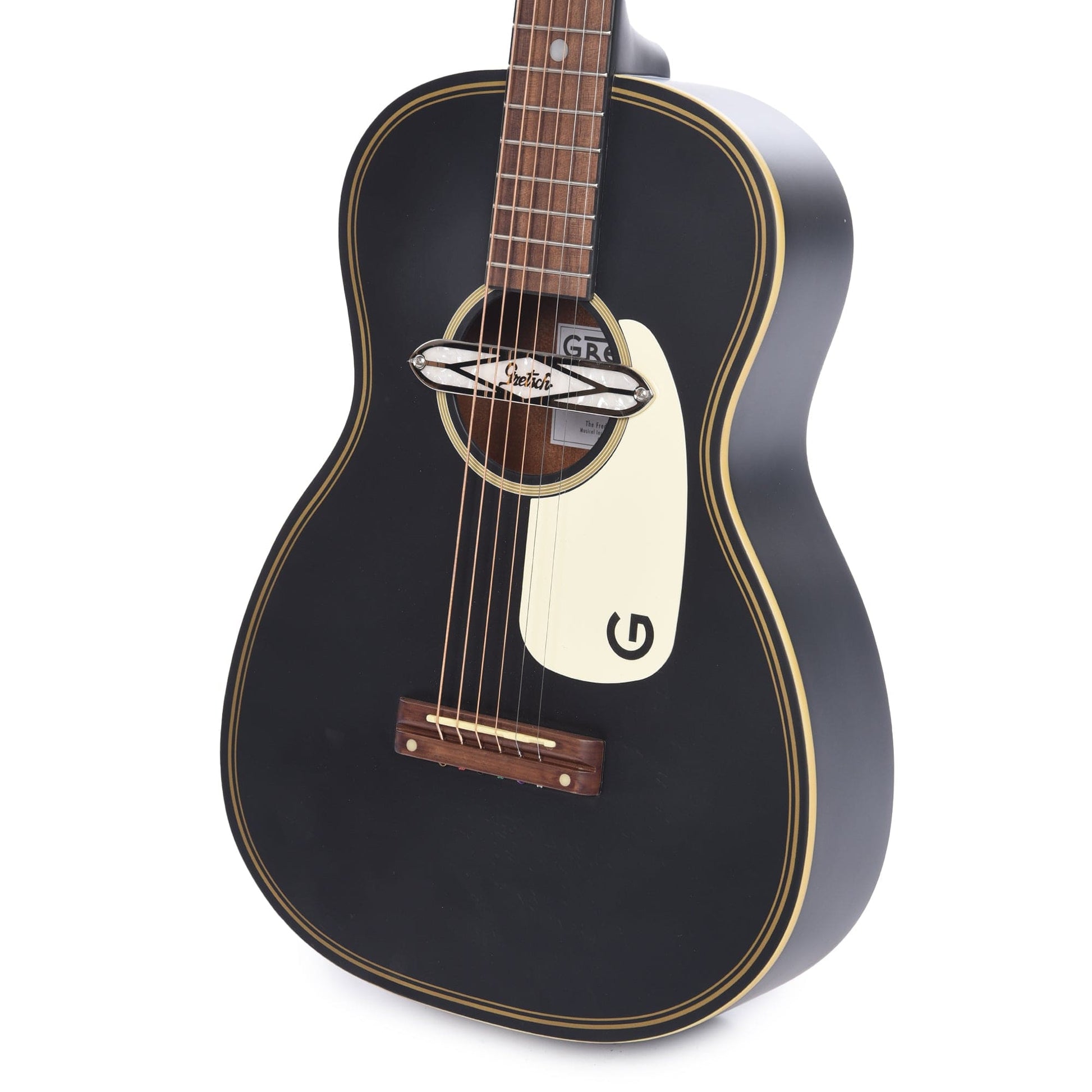 Gretsch G9520E Gin Rickey Acoustic/Electric Smokestack Black w/Soundhole Pickup Acoustic Guitars / Parlor