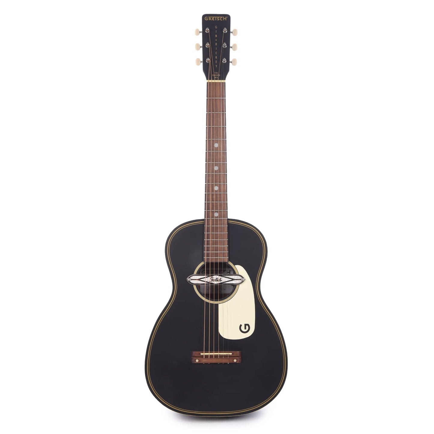 Gretsch G9520E Gin Rickey Acoustic/Electric Smokestack Black w/Soundhole Pickup Acoustic Guitars / Parlor