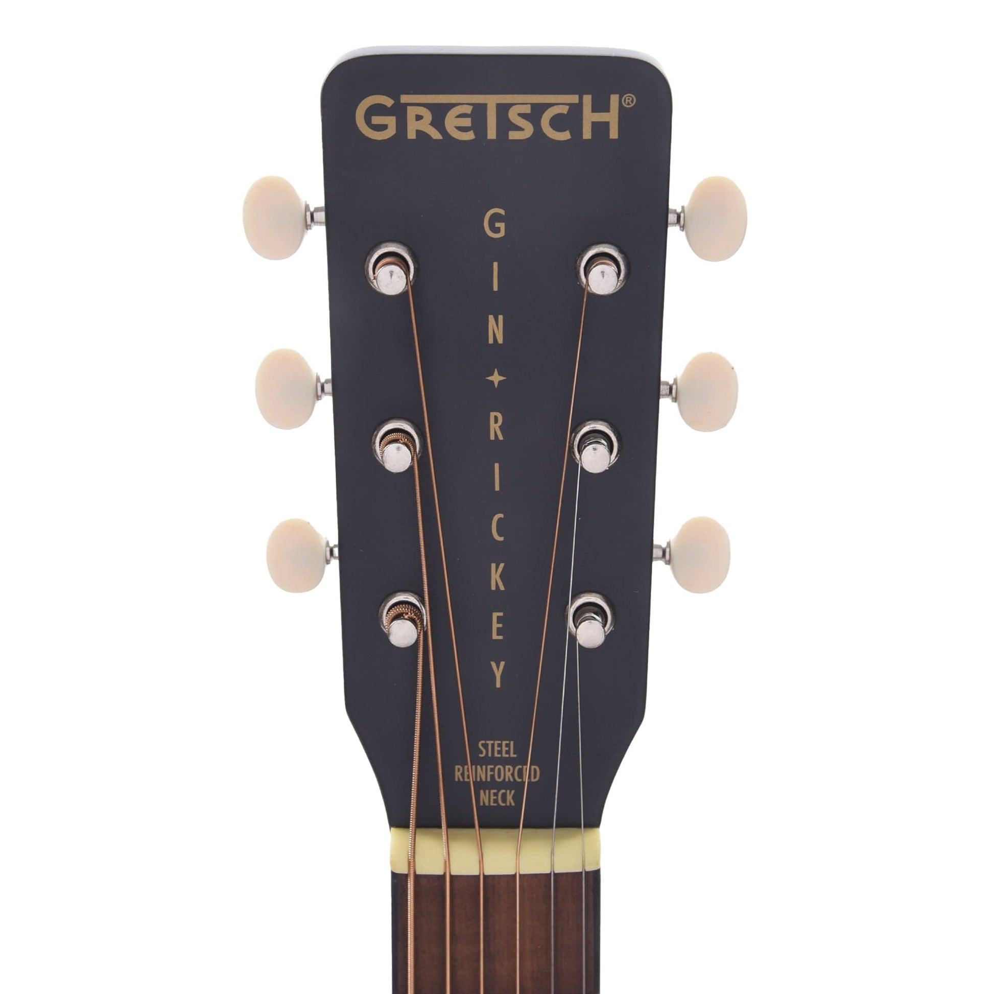 Gretsch G9520E Gin Rickey Acoustic/Electric Smokestack Black w/Soundhole Pickup Acoustic Guitars / Parlor