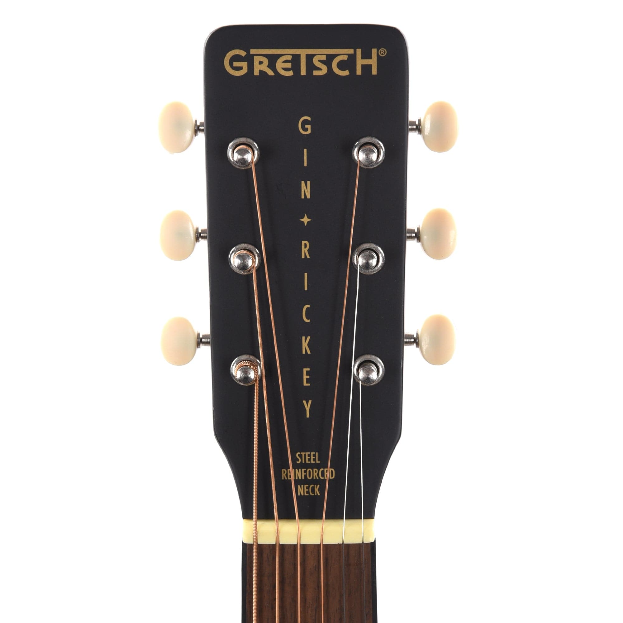 Gretsch G9520E Gin Rickey Acoustic/Electric Smokestack Black w/Soundhole Pickup Acoustic Guitars / Parlor