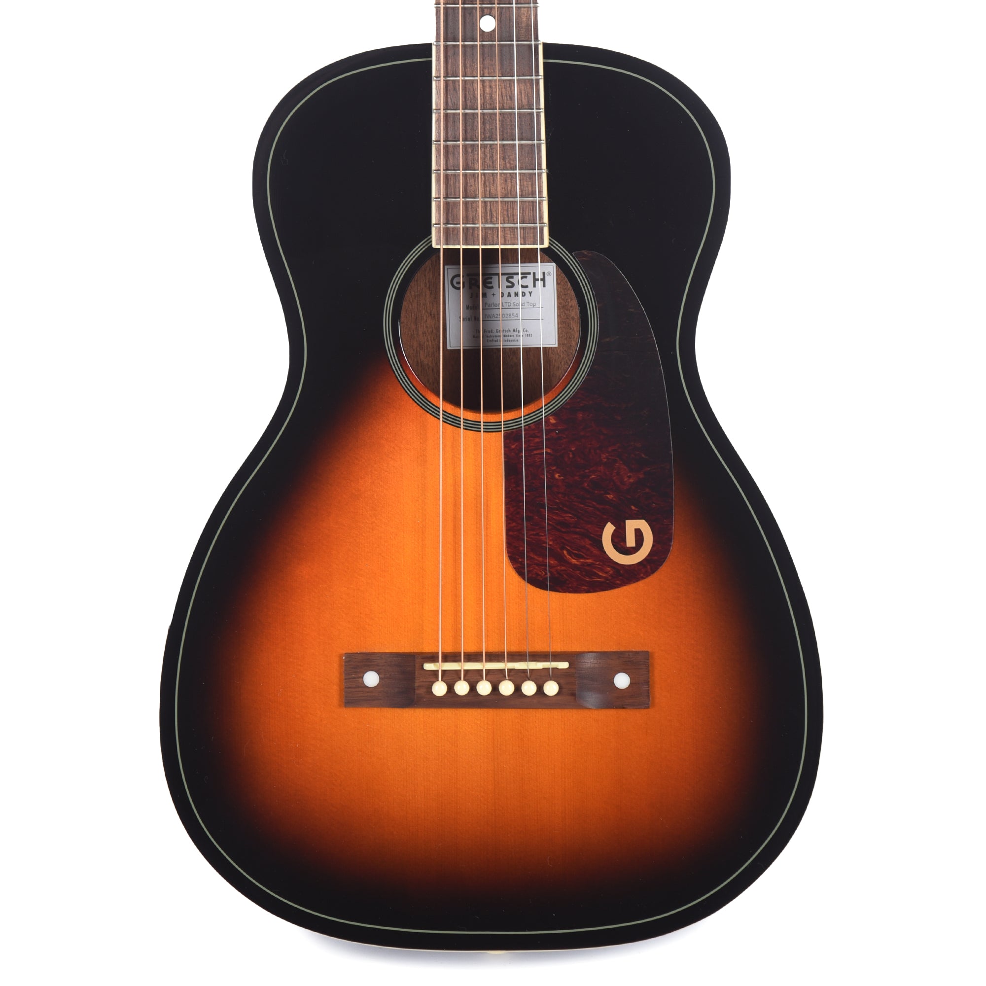 Gretsch Limited Edition Jim Dandy Parlor Solid Top Heritage Burst Acoustic Guitars / Parlor