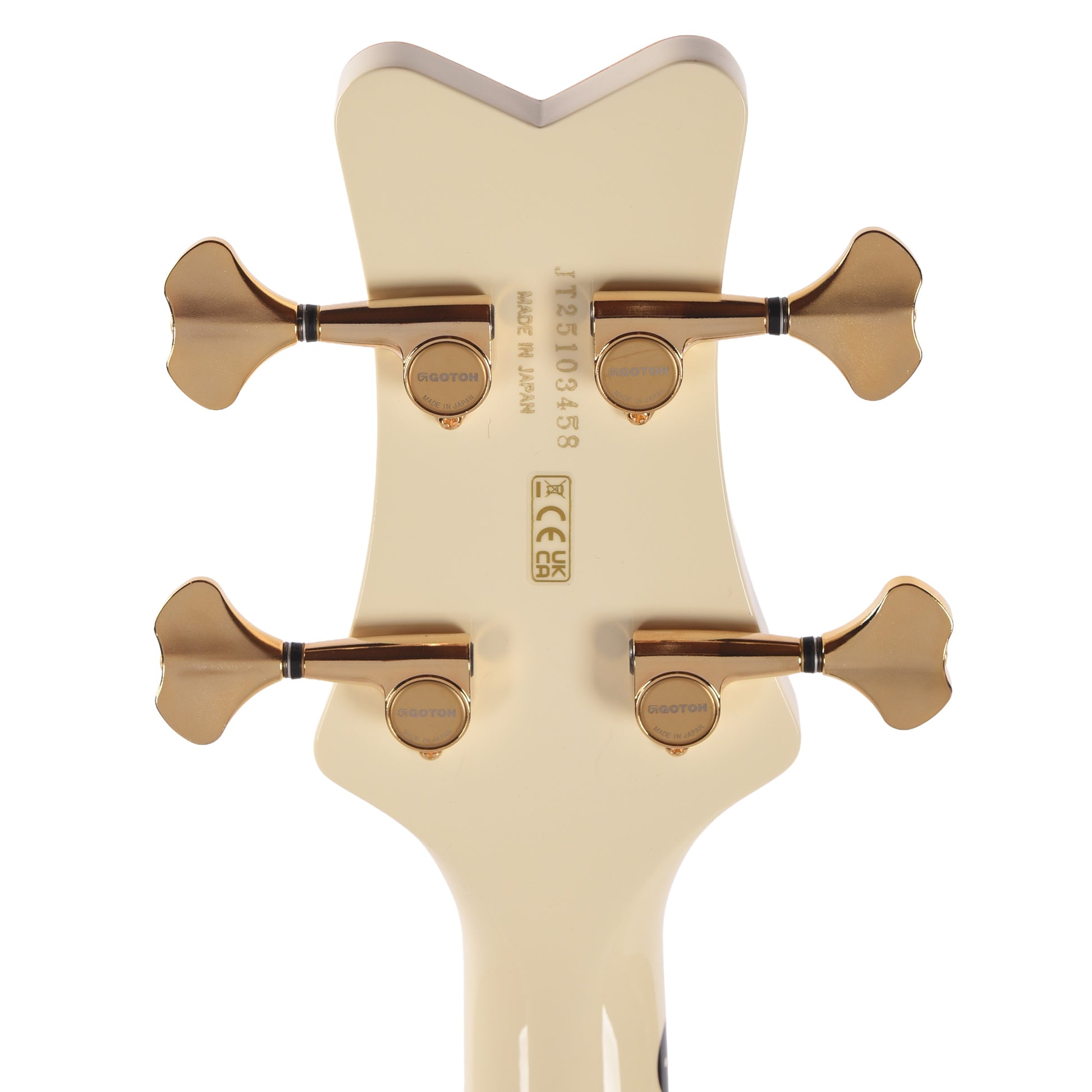 Gretsch G6136B-TP Tom Petersson Signature Falcon 4-String Bass Aged White Lacquer Bass Guitars / 4-String