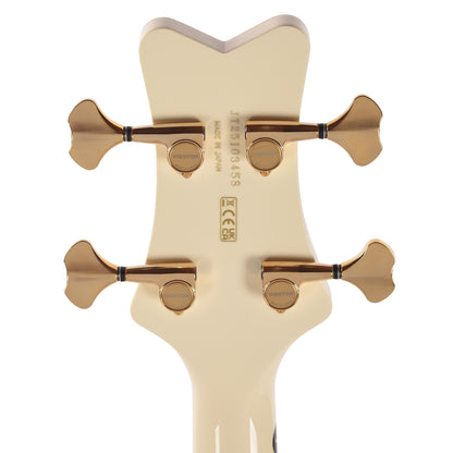 Gretsch G6136B-TP Tom Petersson Signature Falcon 4-String Bass Aged White Lacquer Bass Guitars / 4-String