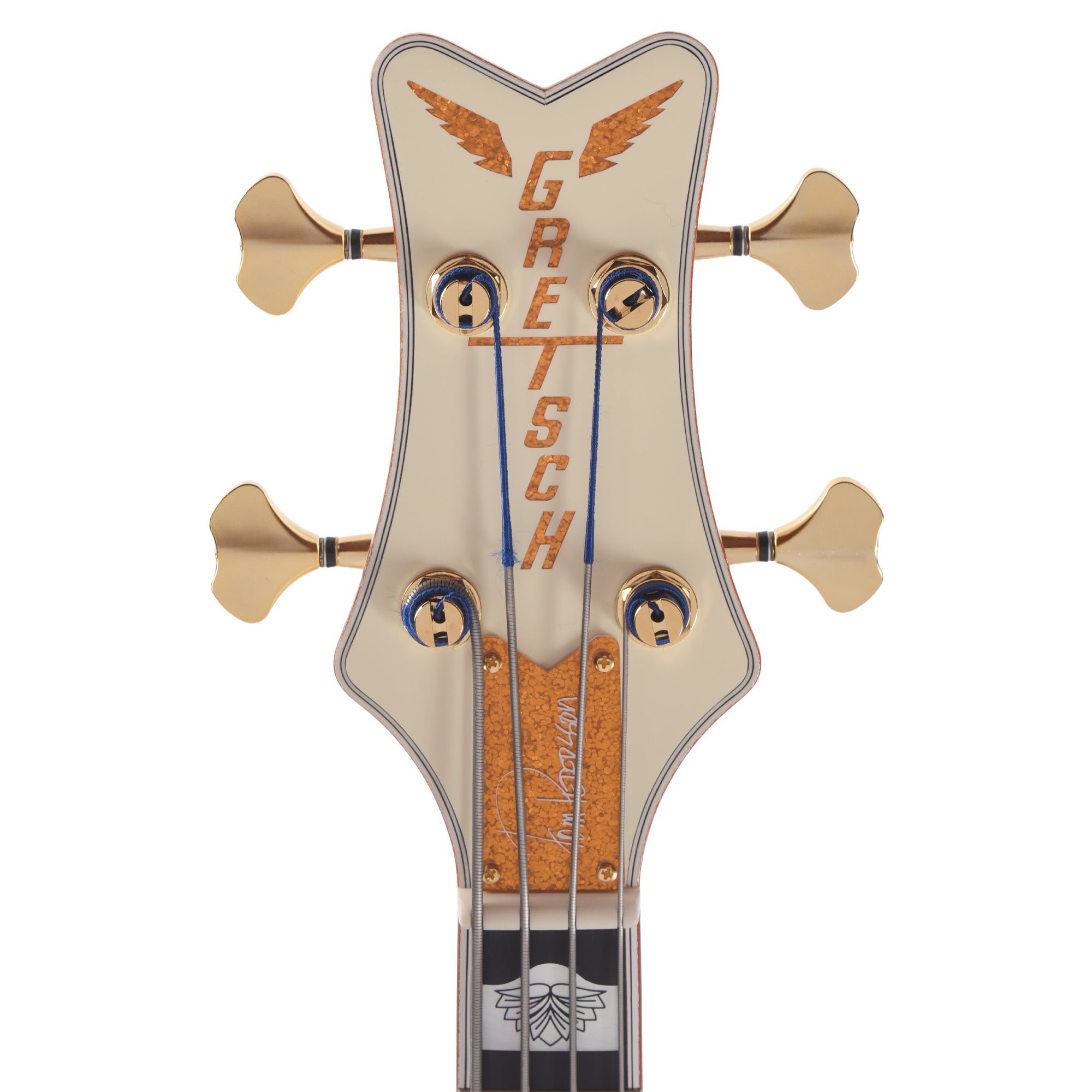 Gretsch G6136B-TP Tom Petersson Signature Falcon 4-String Bass Aged White Lacquer Bass Guitars / 4-String