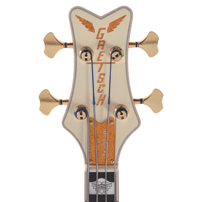 Gretsch G6136B-TP Tom Petersson Signature Falcon 4-String Bass Aged White Lacquer Bass Guitars / 4-String