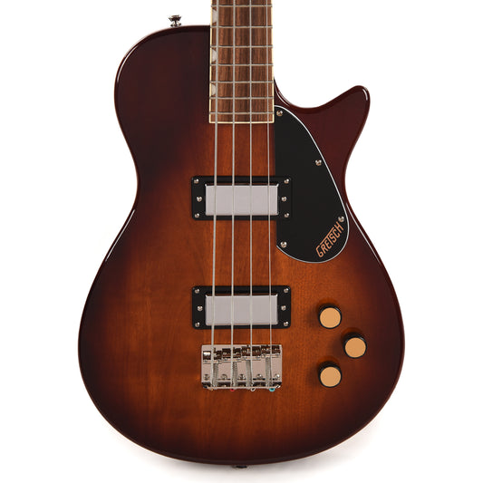Gretsch Streamliner Jet Club Bass Single-Cut Havana Burst Bass Guitars / 4-String