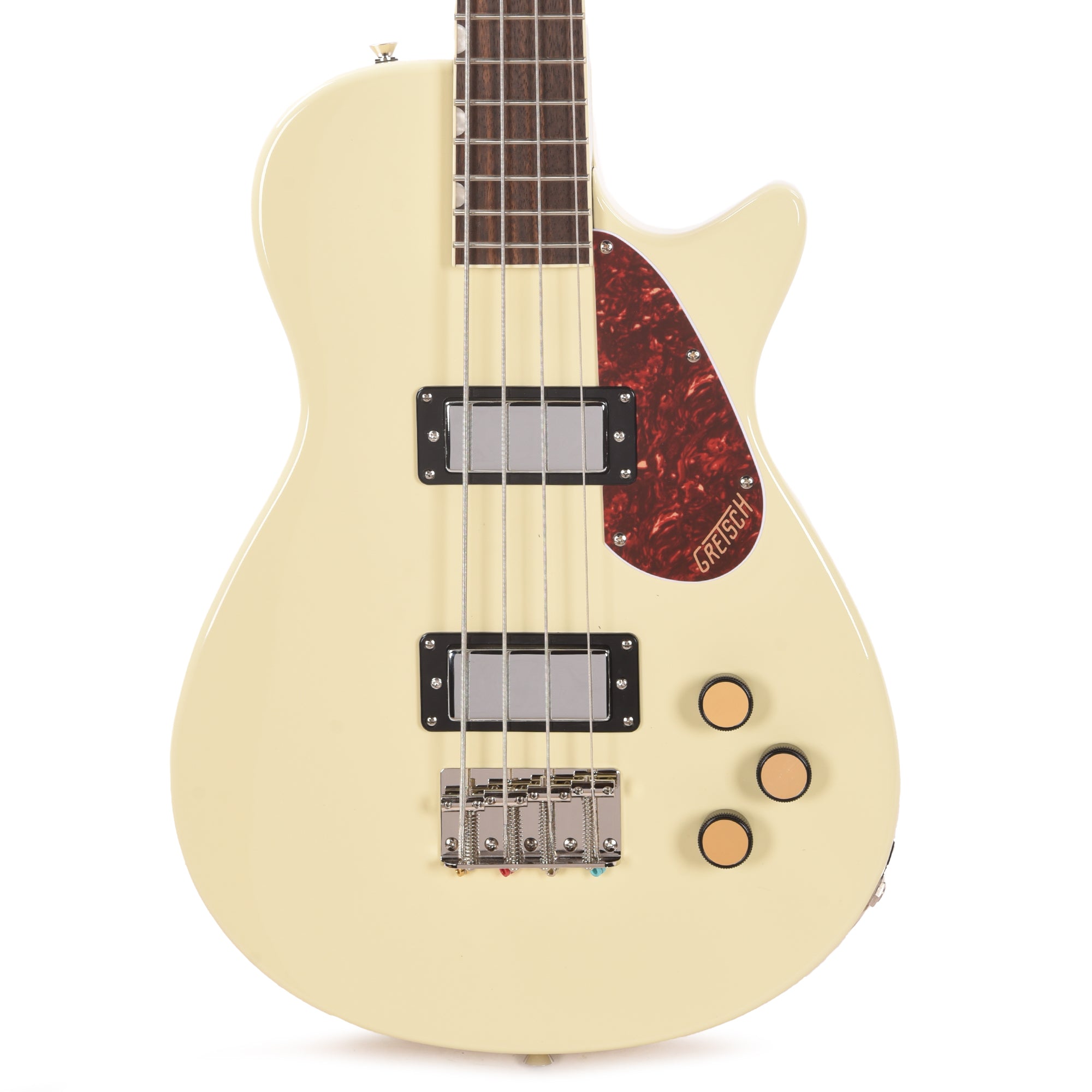 Gretsch Streamliner Jet Club Bass Single-Cut Vintage White Bass Guitars / 4-String