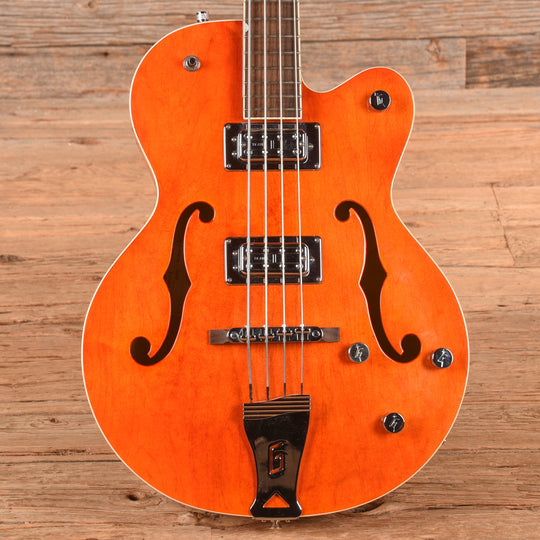 Gretsch G5123B Electromatic Hollow Body Bass Orange Stain 2010 Bass Guitars
