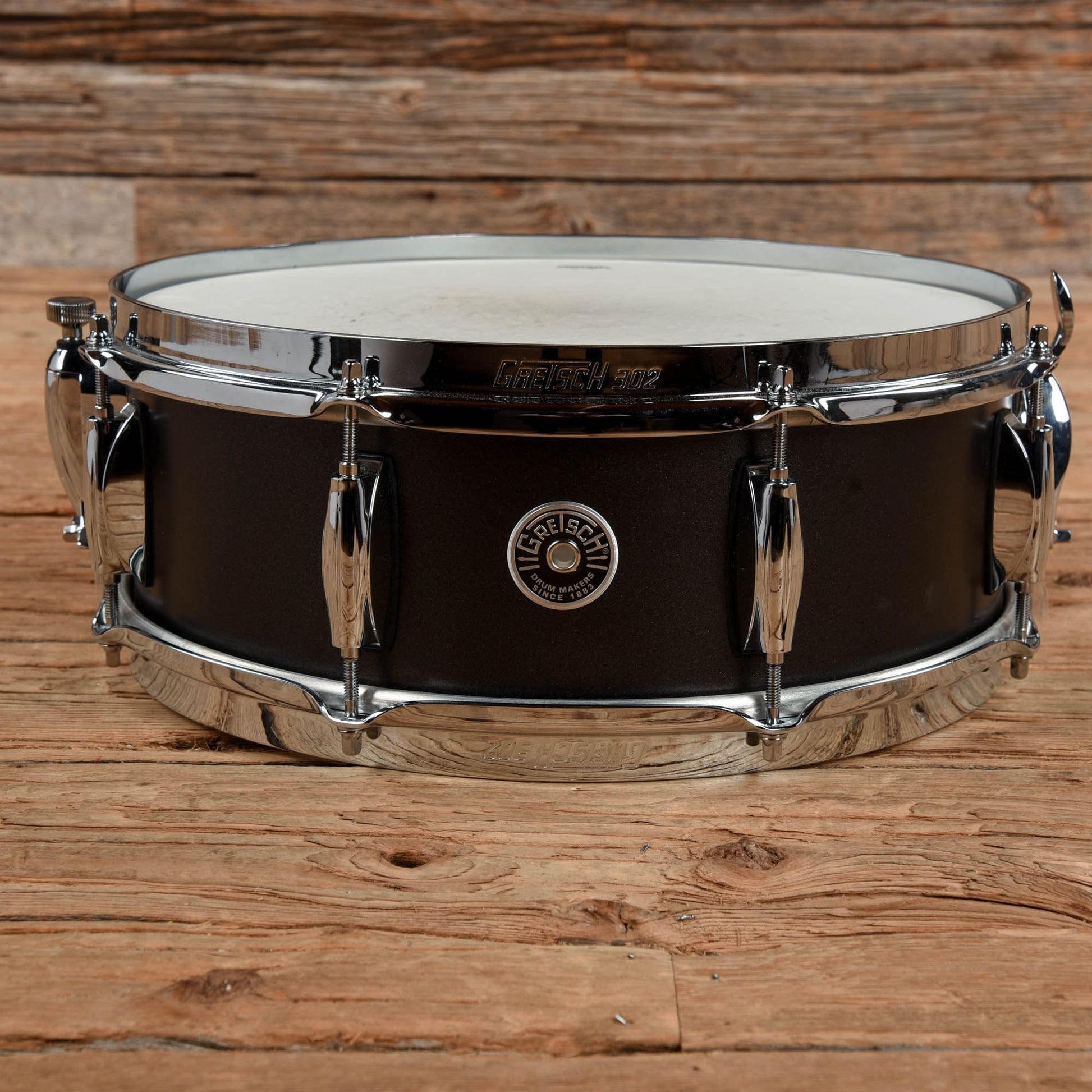 Gretsch 5.5" x 14" Brooklyn Snare Drum - Satin Black Metallic USED Drums and Percussion / Acoustic Drums / Snare