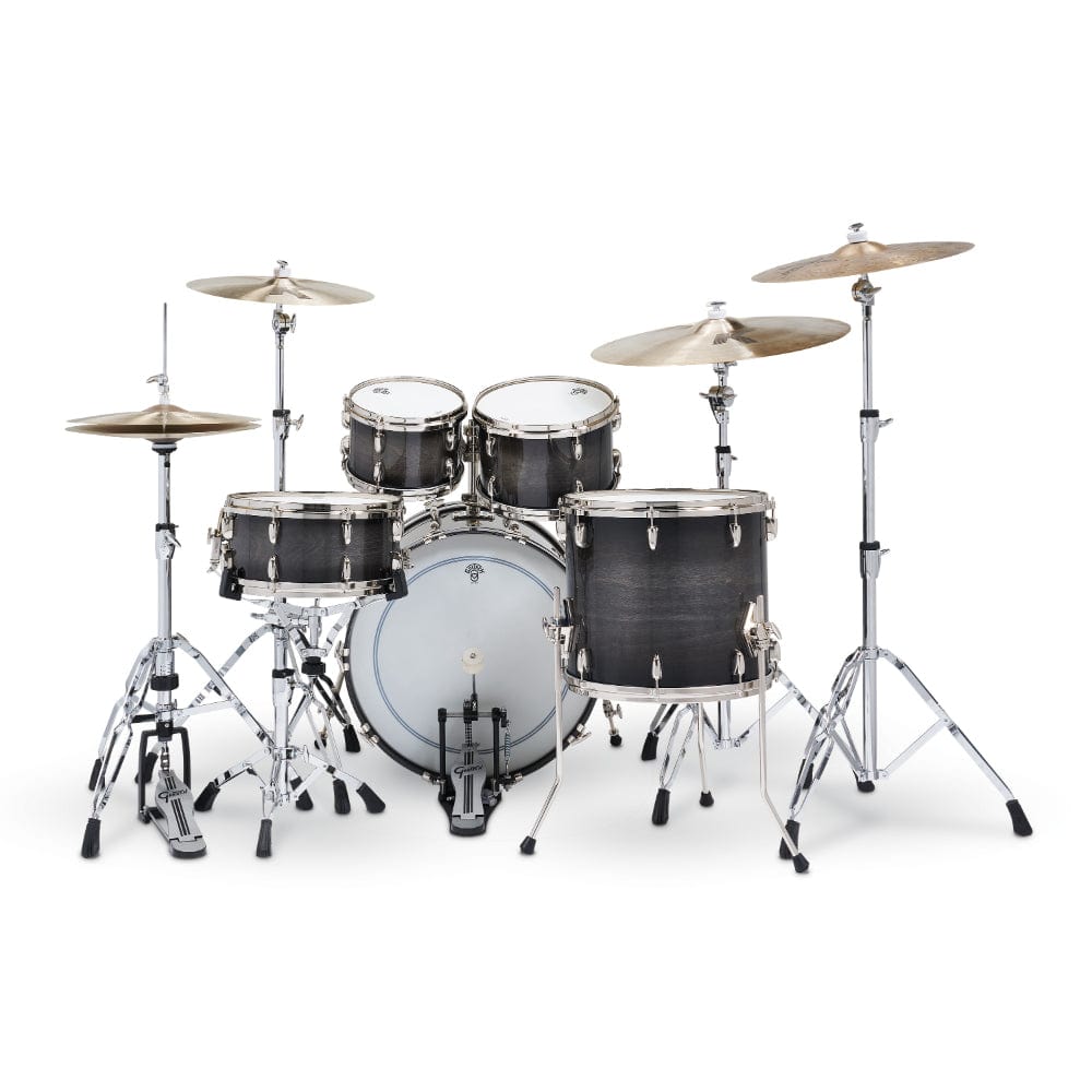 Gretsch 140th Anniversary 10/12/16/22/6.5x14 5pc. Hybrid Drum Kit Ebony Stardust w/Nickel Hdw & Bag Set Drums and Percussion / Acoustic Drums / Full Acoustic Kits