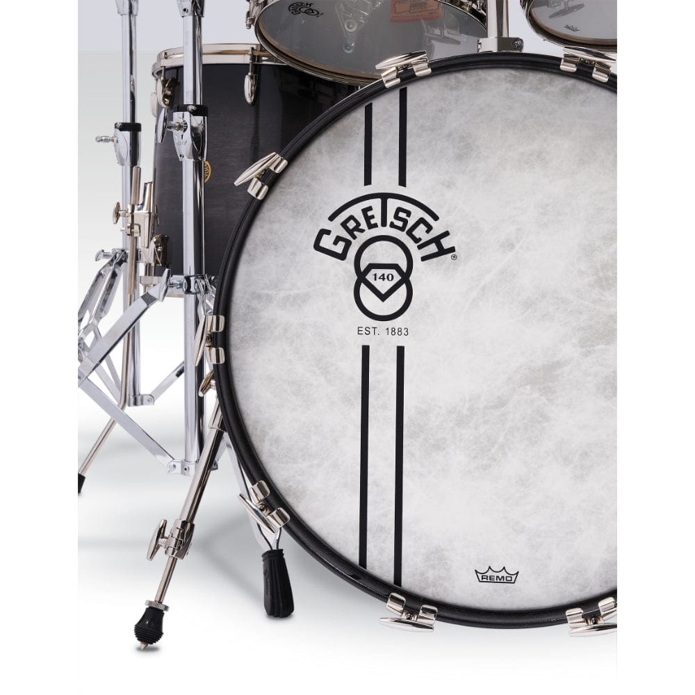 Gretsch 140th Anniversary 10/12/16/22/6.5x14 5pc. Hybrid Drum Kit Ebony Stardust w/Nickel Hdw & Bag Set Drums and Percussion / Acoustic Drums / Full Acoustic Kits