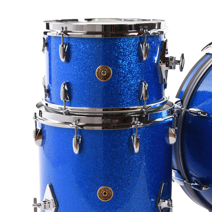 Gretsch Broadkaster 12/14/20 3pc. Drum Kit Blue Sparkle (Vintage Build) Drums and Percussion / Acoustic Drums / Full Acoustic Kits