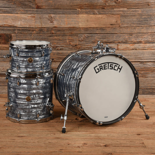 Gretsch Drums Broadkaster 12/14/20 3pc. Drum Kit Sky Blue Pearl w/ 301 Hoops and Rail Mount Sky Blue Pearl Drums and Percussion / Acoustic Drums / Full Acoustic Kits