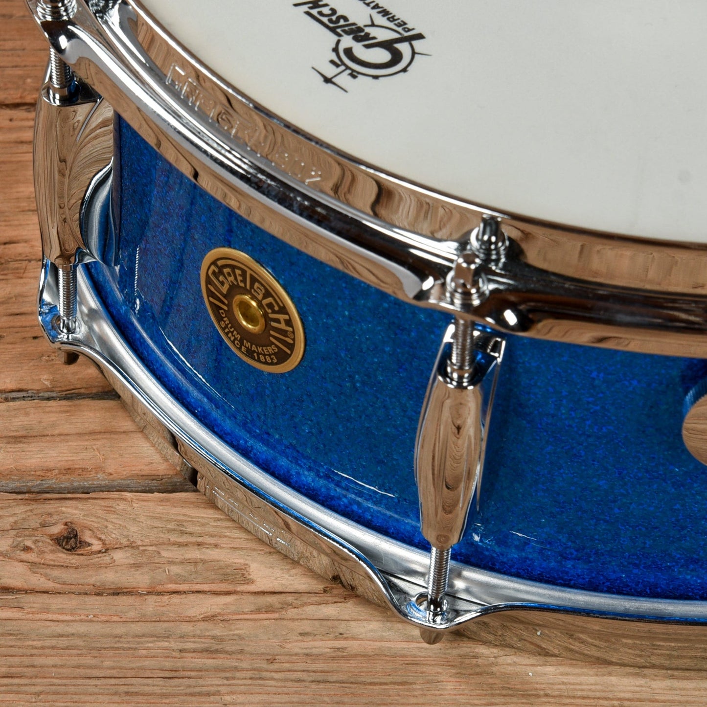 Gretsch Drums Broadkaster 12/14/20 5.5x14 4pc. Drum Kit Blue Sparkle (Vintage Build) USED Drums and Percussion / Acoustic Drums / Full Acoustic Kits