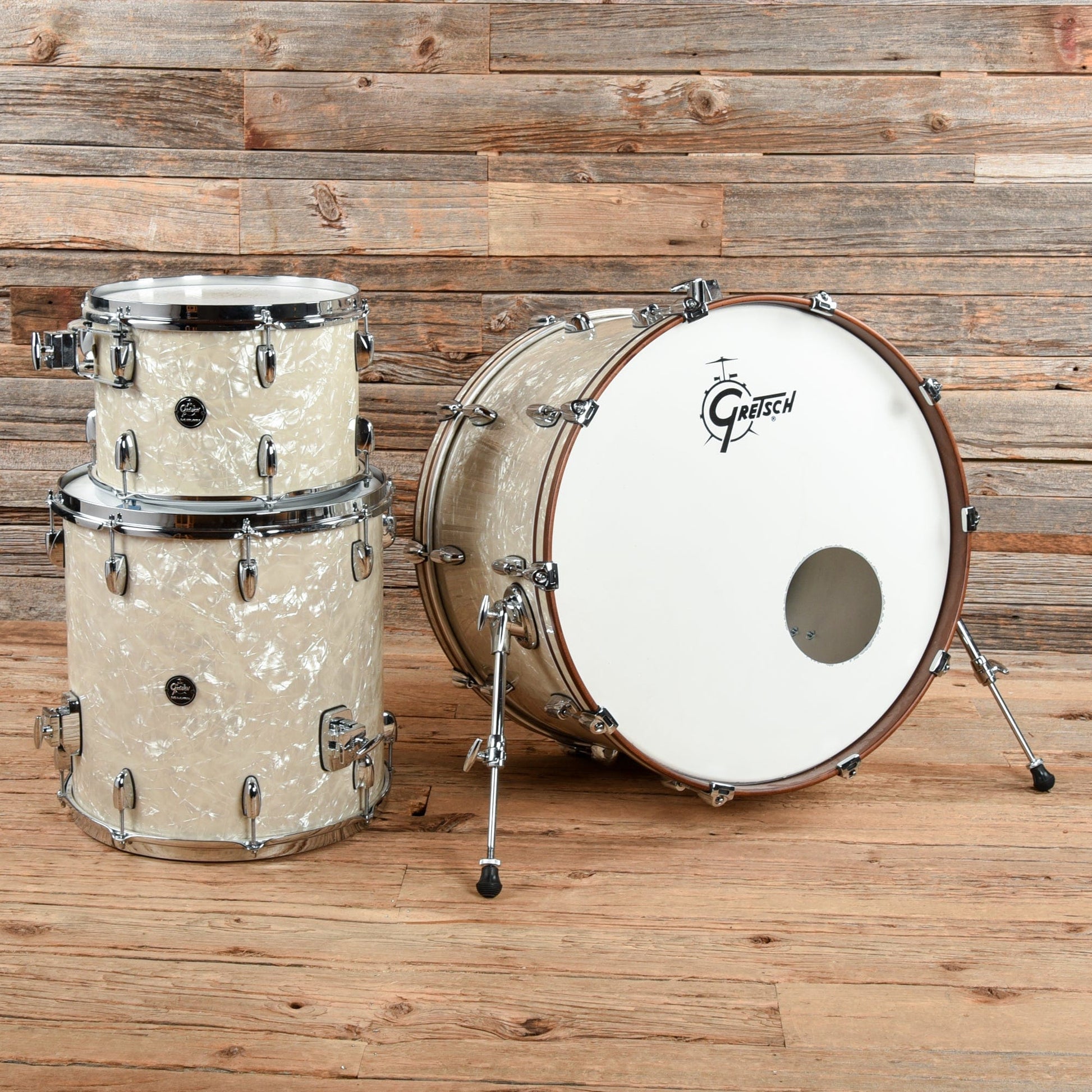 Gretsch Drums Renown 13/16/24 3pc. Drum Kit White Marine Pearl USED Drums and Percussion / Acoustic Drums / Full Acoustic Kits
