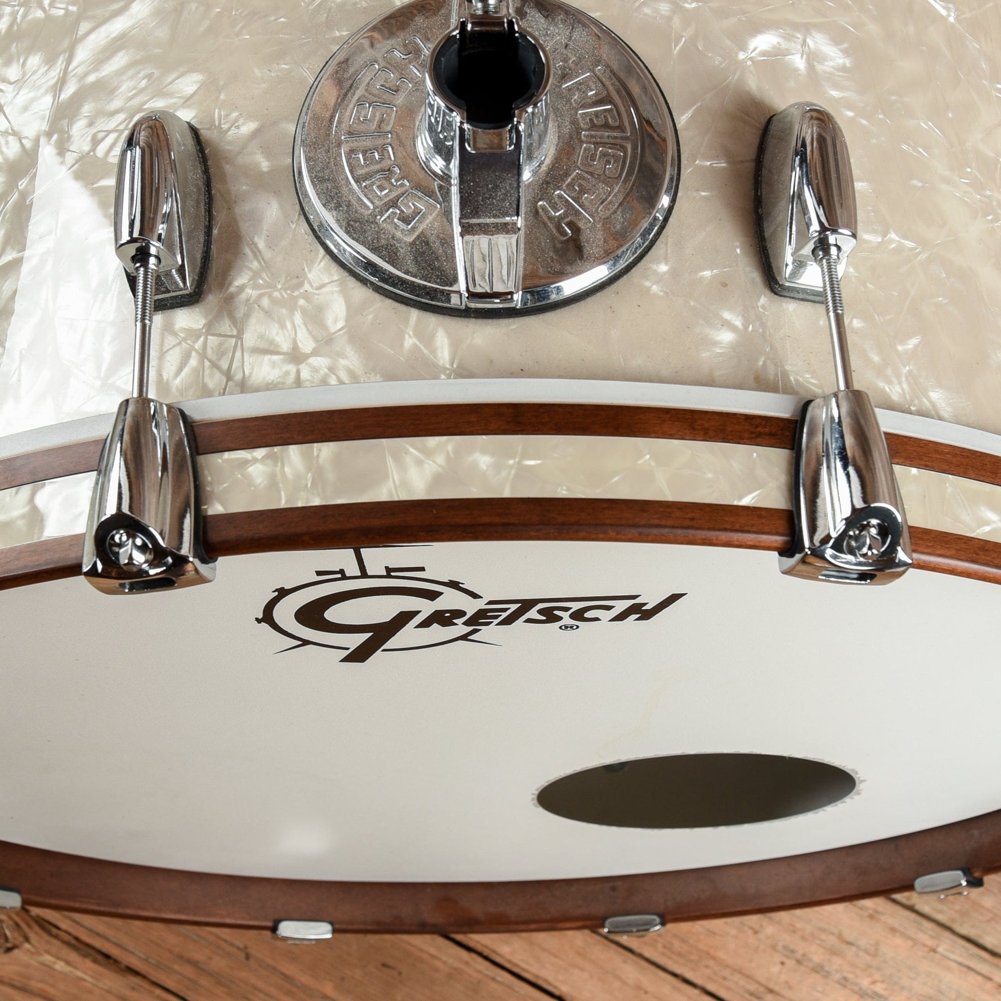 Gretsch Drums Renown 13/16/24 3pc. Drum Kit White Marine Pearl USED Drums and Percussion / Acoustic Drums / Full Acoustic Kits